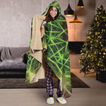 Sparkle Kaleidoscope Print Hooded Blanket