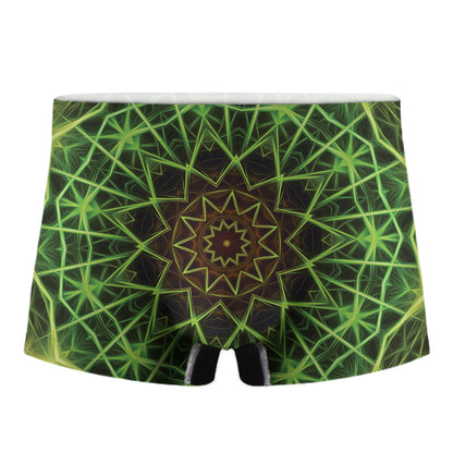 Sparkle Kaleidoscope Print Men's Boxer Briefs