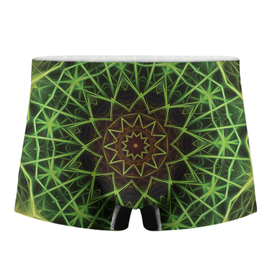Sparkle Kaleidoscope Print Men's Boxer Briefs