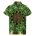 Sparkle Kaleidoscope Print Men's Short Sleeve Shirt