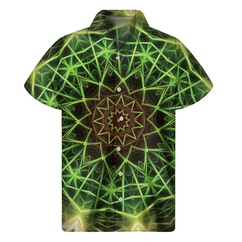 Sparkle Kaleidoscope Print Men's Short Sleeve Shirt