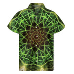 Sparkle Kaleidoscope Print Men's Short Sleeve Shirt