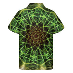 Sparkle Kaleidoscope Print Men's Short Sleeve Shirt