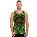Sparkle Kaleidoscope Print Men's Tank Top