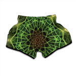 Sparkle Kaleidoscope Print Muay Thai Boxing Shorts