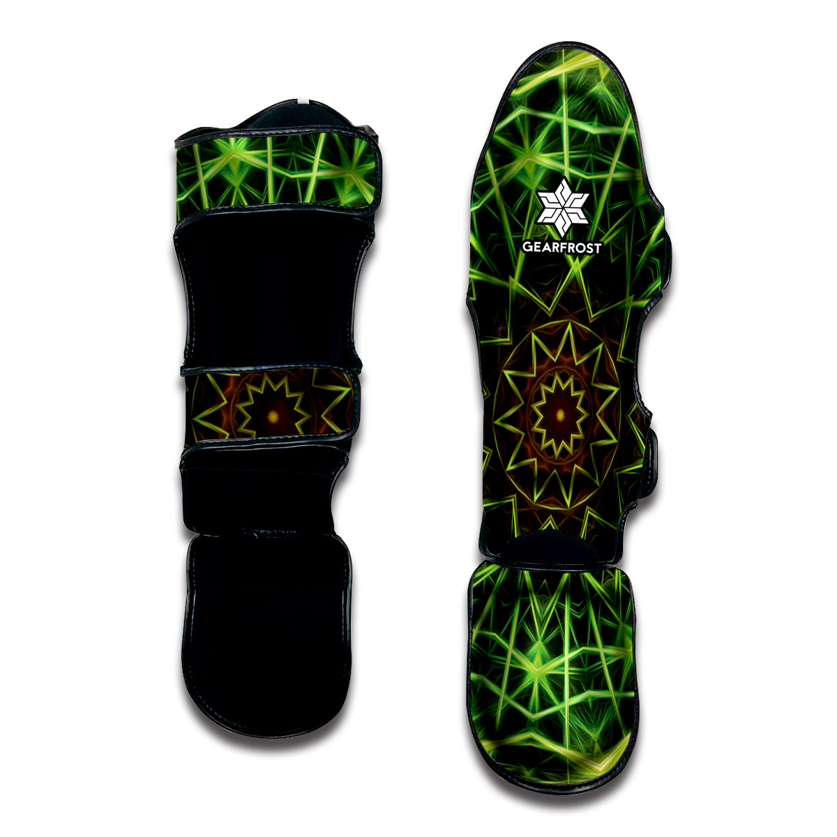 Sparkle Kaleidoscope Print Muay Thai Shin Guard