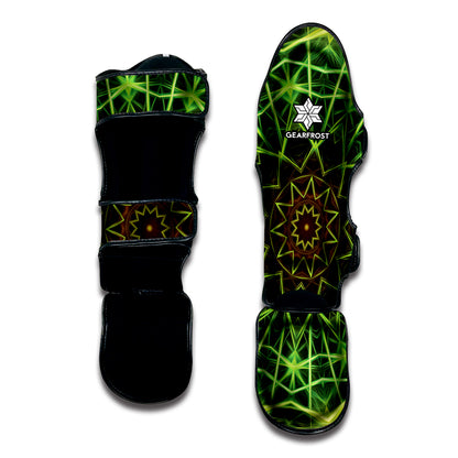 Sparkle Kaleidoscope Print Muay Thai Shin Guard