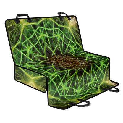 Sparkle Kaleidoscope Print Pet Car Back Seat Cover