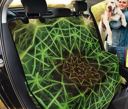 Sparkle Kaleidoscope Print Pet Car Back Seat Cover
