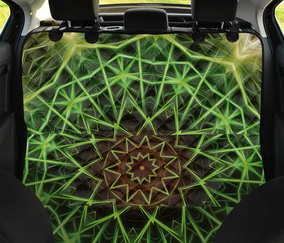 Sparkle Kaleidoscope Print Pet Car Back Seat Cover
