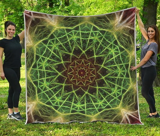 Sparkle Kaleidoscope Print Quilt