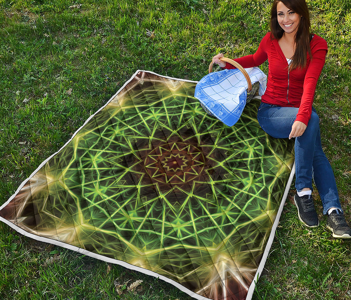 Sparkle Kaleidoscope Print Quilt