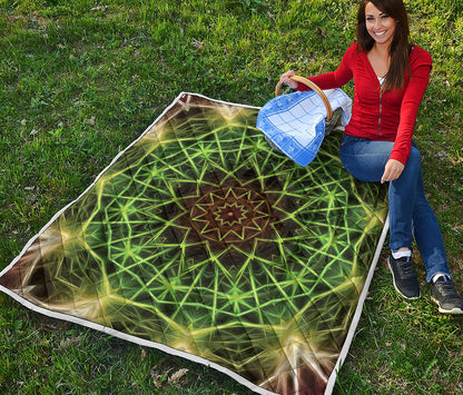 Sparkle Kaleidoscope Print Quilt