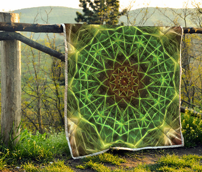 Sparkle Kaleidoscope Print Quilt