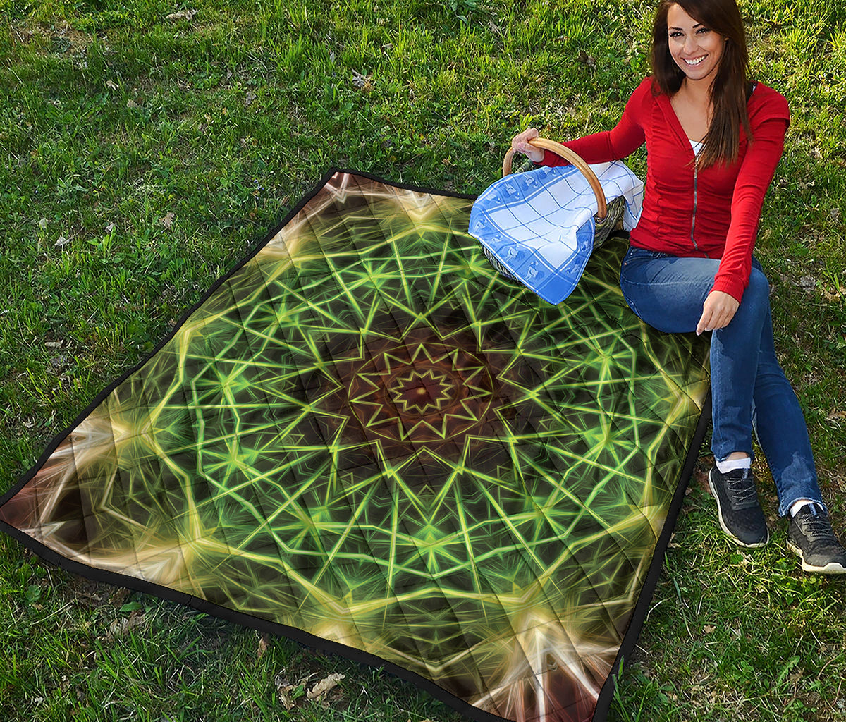 Sparkle Kaleidoscope Print Quilt