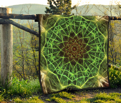 Sparkle Kaleidoscope Print Quilt