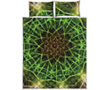 Sparkle Kaleidoscope Print Quilt Bed Set