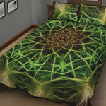 Sparkle Kaleidoscope Print Quilt Bed Set