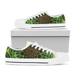Sparkle Kaleidoscope Print White Low Top Shoes