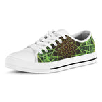 Sparkle Kaleidoscope Print White Low Top Shoes