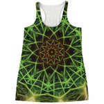 Sparkle Kaleidoscope Print Women's Racerback Tank Top