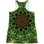 Sparkle Kaleidoscope Print Women's Racerback Tank Top