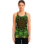 Sparkle Kaleidoscope Print Women's Racerback Tank Top
