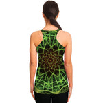 Sparkle Kaleidoscope Print Women's Racerback Tank Top