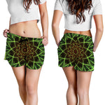 Sparkle Kaleidoscope Print Women's Shorts