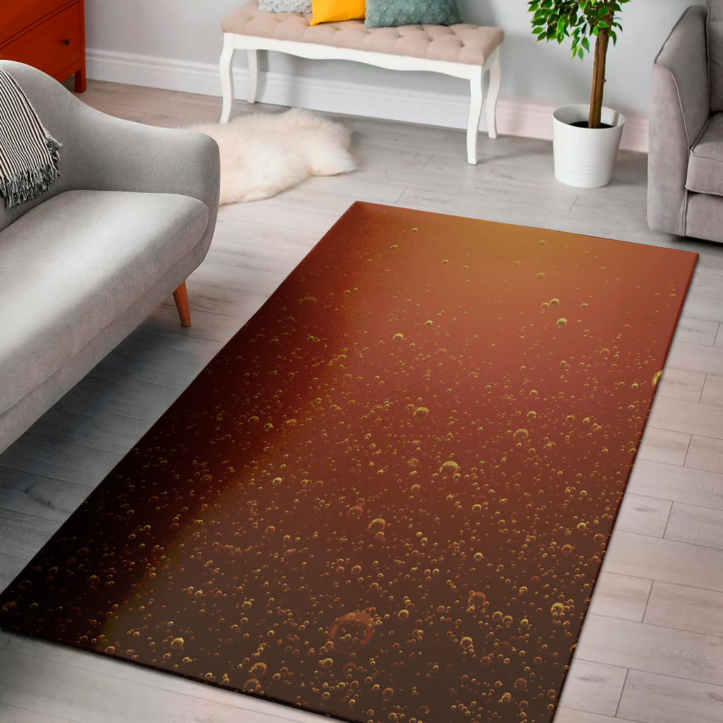Sparkling Cola Print Area Rug