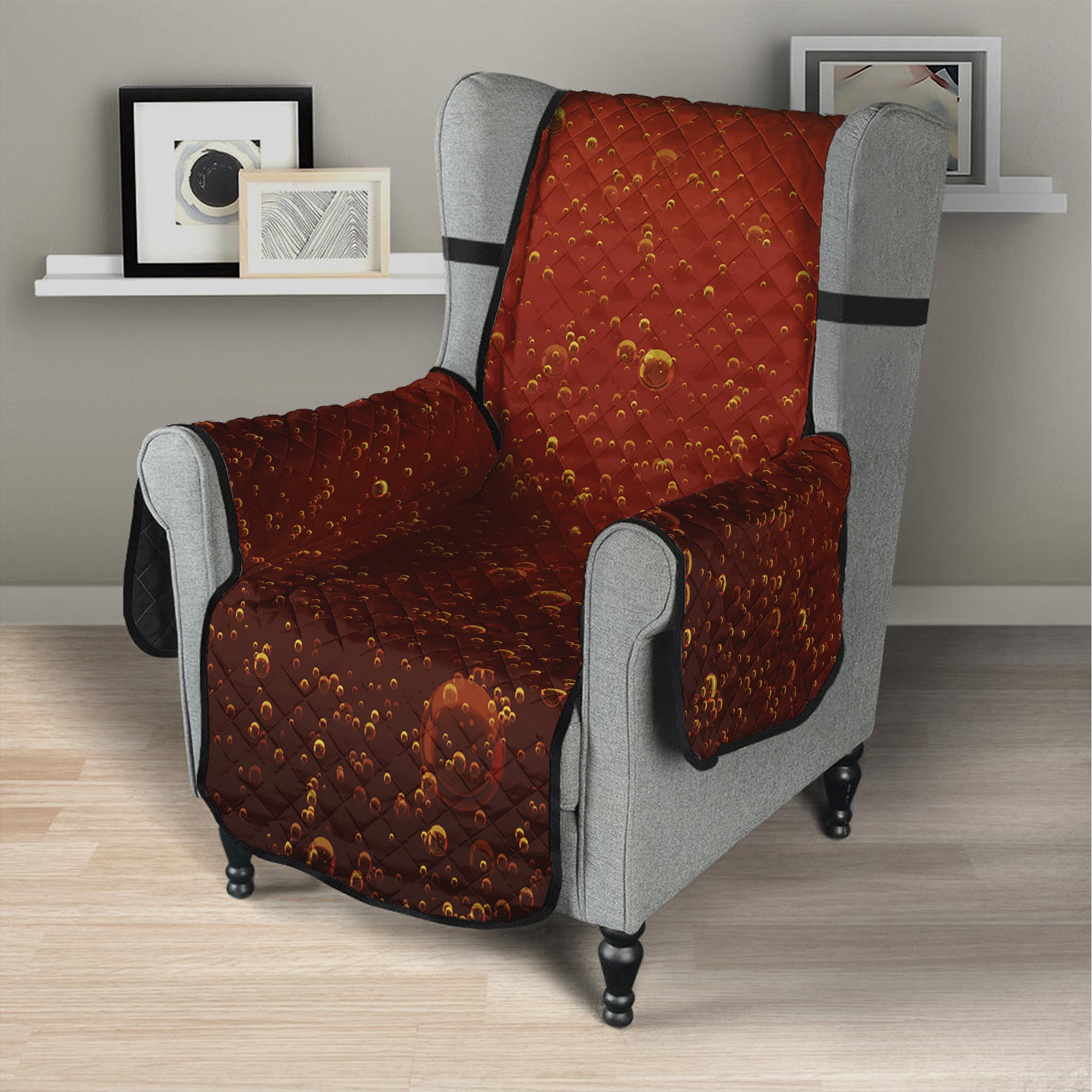 Sparkling Cola Print Armchair Protector