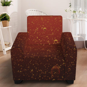 Sparkling Cola Print Armchair Slipcover