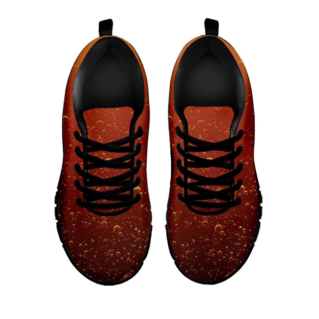 Sparkling Cola Print Black Sneakers