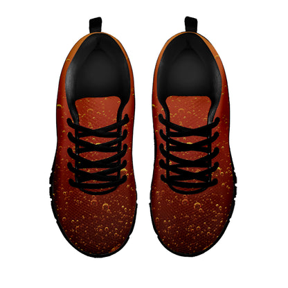 Sparkling Cola Print Black Sneakers