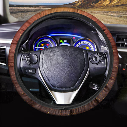 Sparkling Cola Print Car Steering Wheel Cover