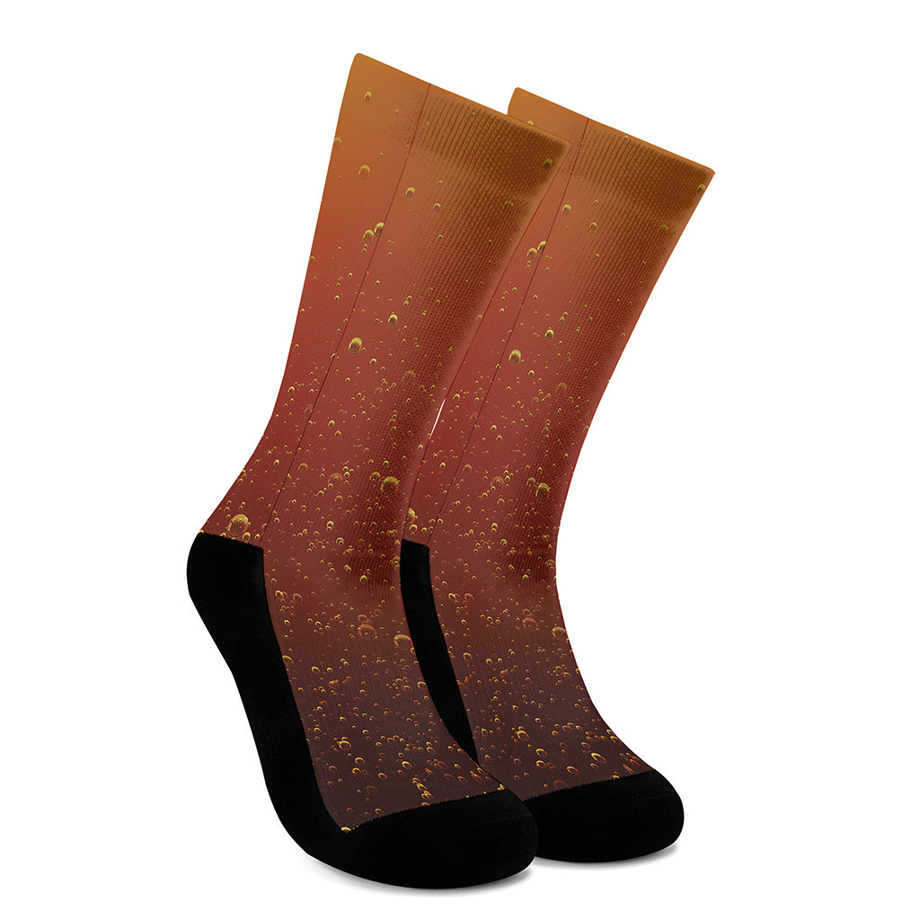 Sparkling Cola Print Crew Socks