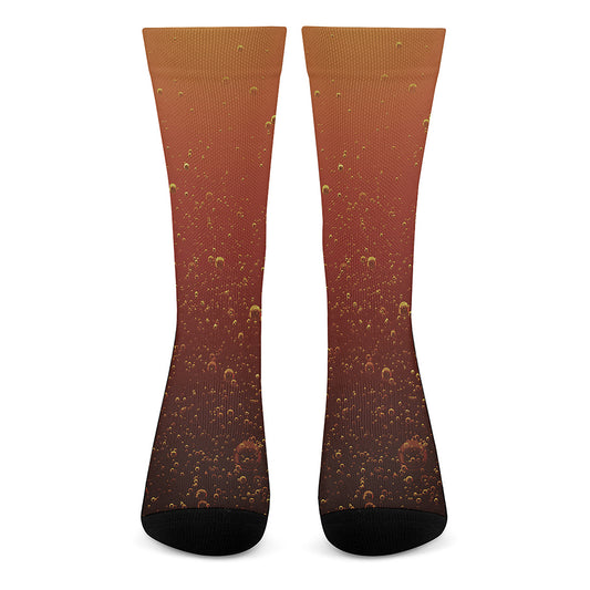Sparkling Cola Print Crew Socks
