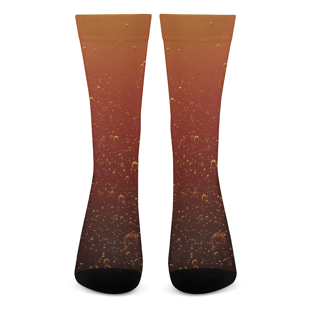 Sparkling Cola Print Crew Socks