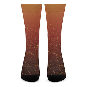 Sparkling Cola Print Crew Socks