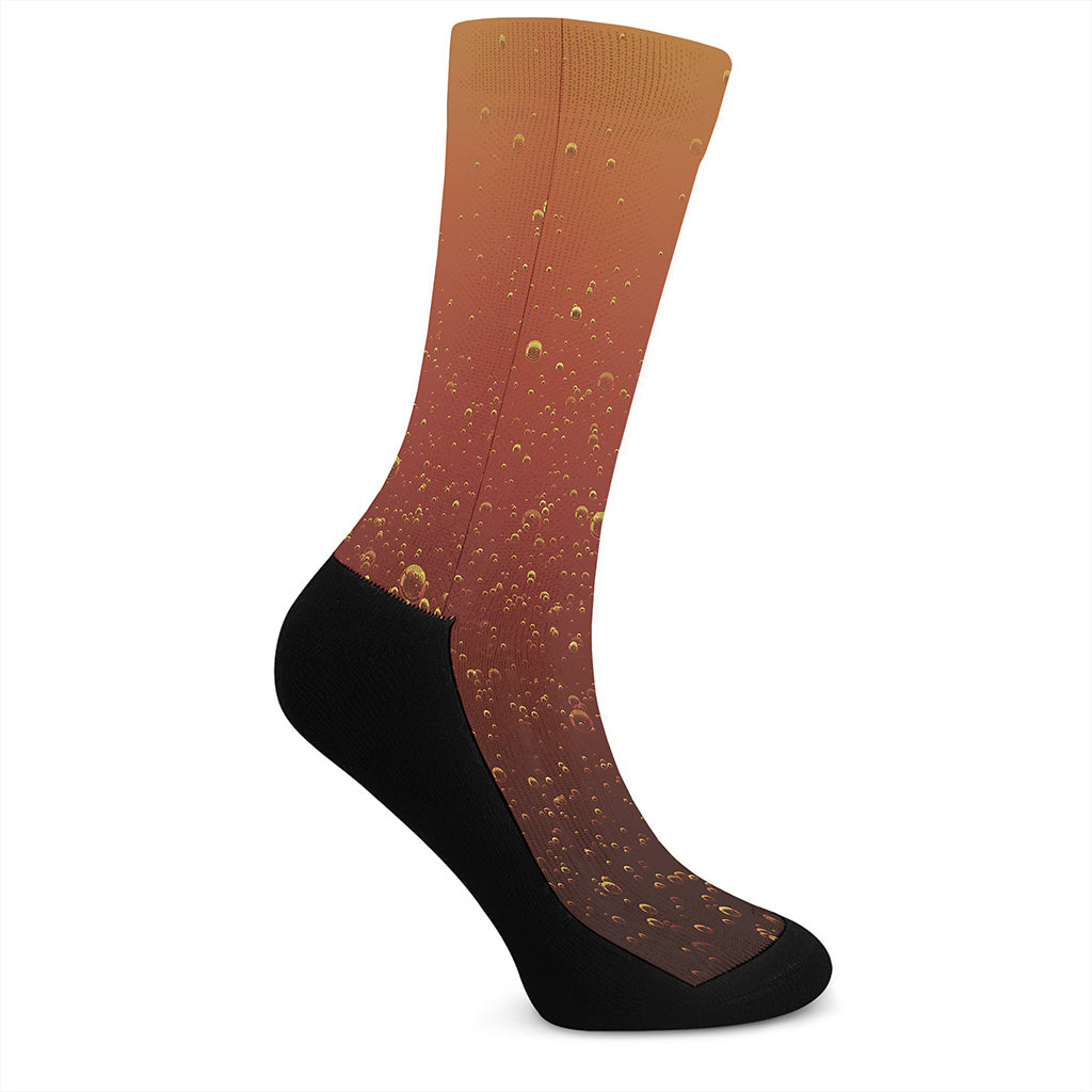 Sparkling Cola Print Crew Socks