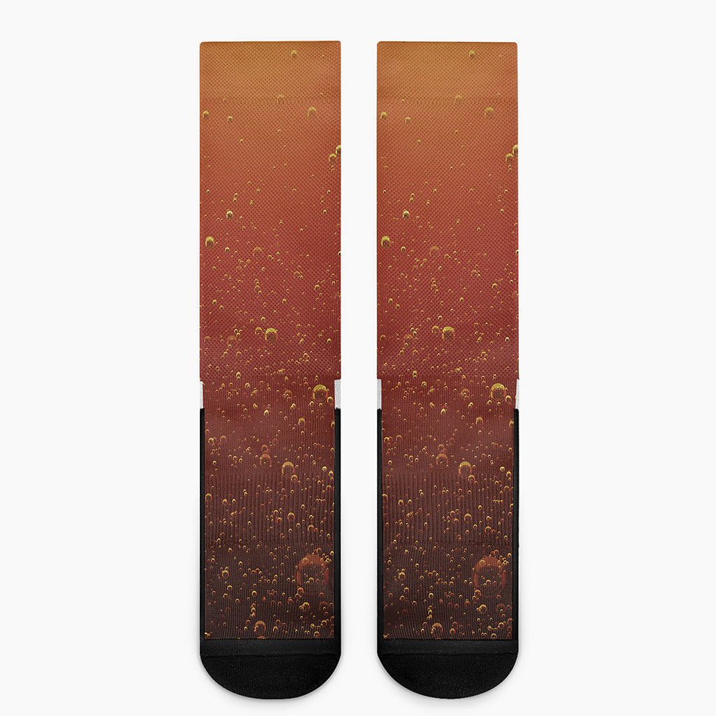 Sparkling Cola Print Crew Socks