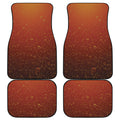 Sparkling Cola Print Front and Back Car Floor Mats