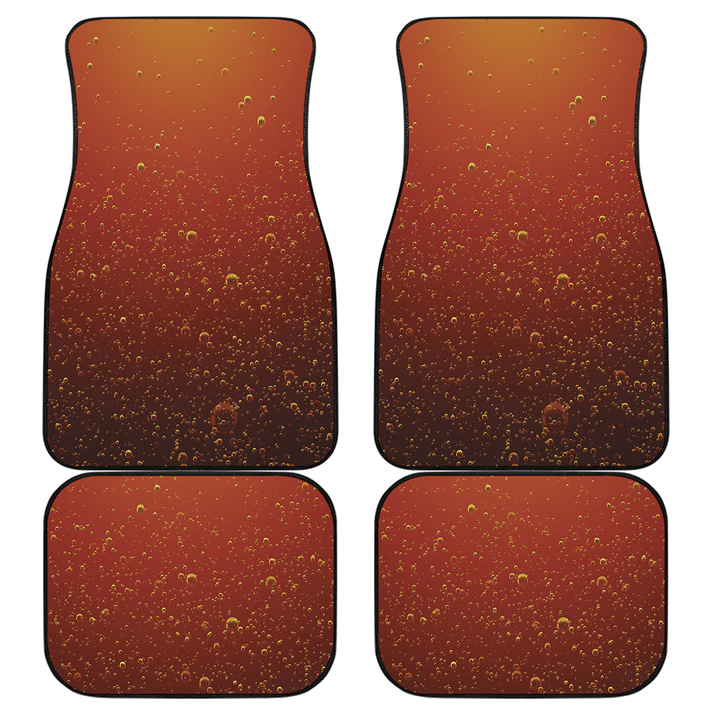 Sparkling Cola Print Front and Back Car Floor Mats