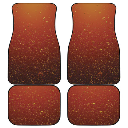Sparkling Cola Print Front and Back Car Floor Mats
