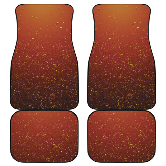Sparkling Cola Print Front and Back Car Floor Mats
