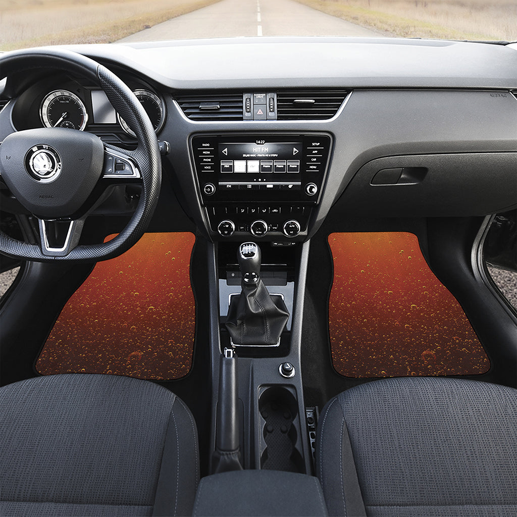 Sparkling Cola Print Front and Back Car Floor Mats