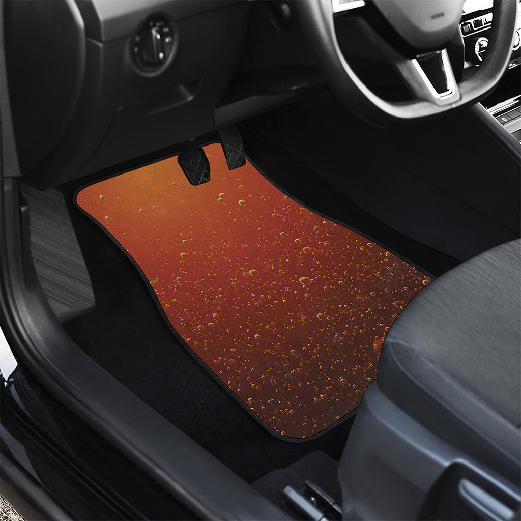 Sparkling Cola Print Front and Back Car Floor Mats