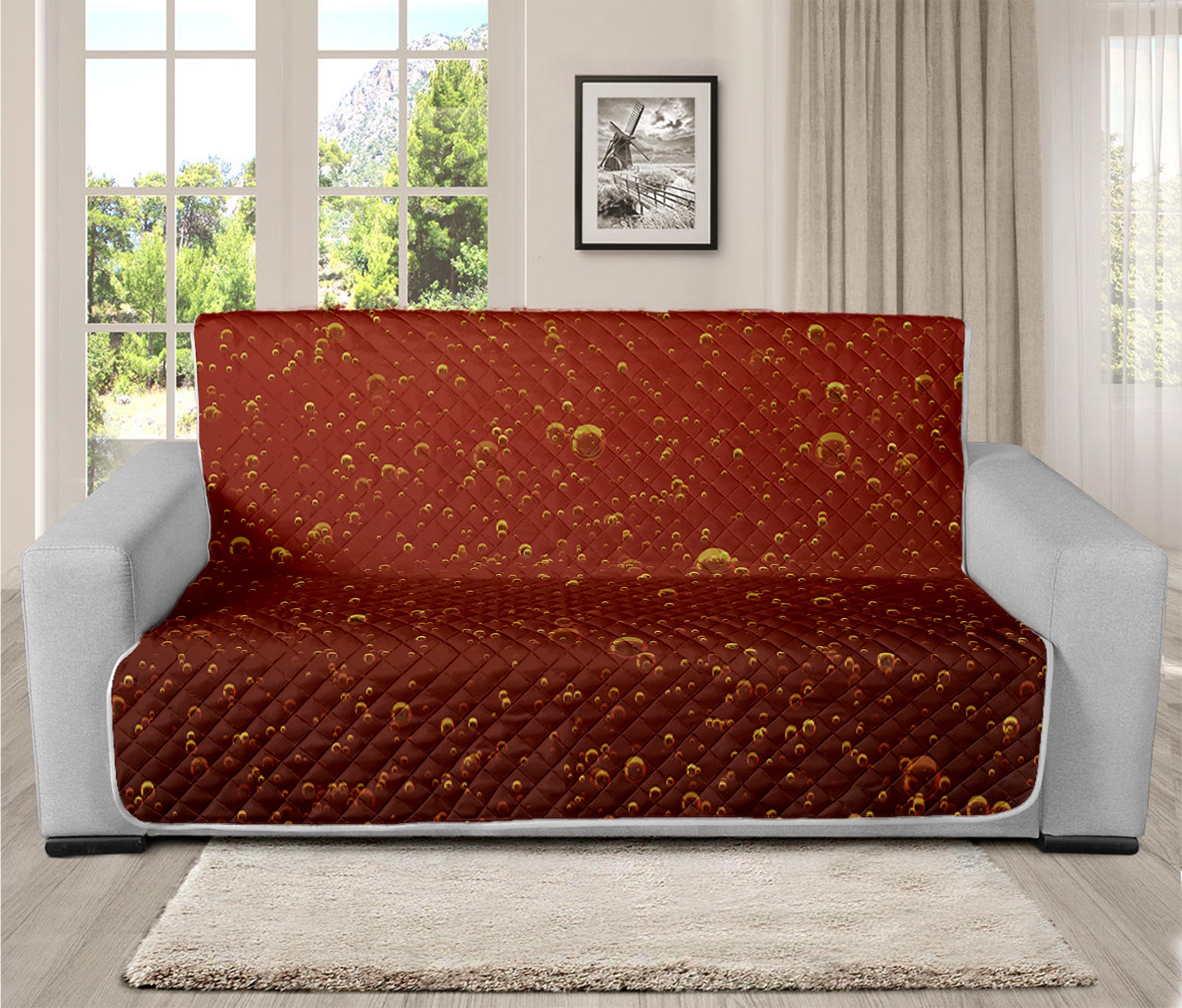 Sparkling Cola Print Futon Protector