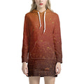 Sparkling Cola Print Pullover Hoodie Dress