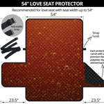 Sparkling Cola Print Loveseat Protector